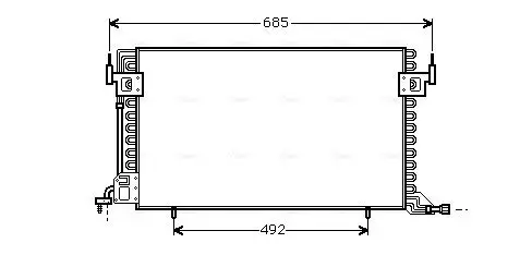 Kondensator, Klimaanlage AVA QUALITY COOLING CN5100 Bild Kondensator, Klimaanlage AVA QUALITY COOLING CN5100