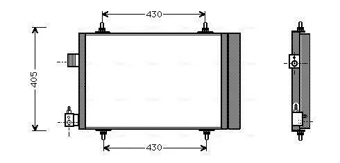 Kondensator, Klimaanlage AVA QUALITY COOLING CNA5173D