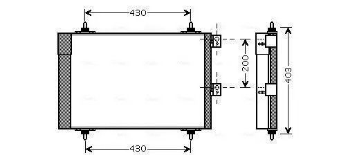 Kondensator, Klimaanlage AVA QUALITY COOLING CNA5241D Bild Kondensator, Klimaanlage AVA QUALITY COOLING CNA5241D