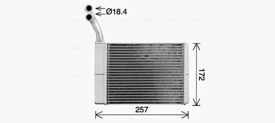 Wärmetauscher, Innenraumheizung AVA QUALITY COOLING CN6330 Bild Wärmetauscher, Innenraumheizung AVA QUALITY COOLING CN6330