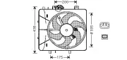 Lüfter, Motorkühlung 12 V AVA QUALITY COOLING CN7527