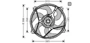 Lüfter, Motorkühlung 12 V AVA QUALITY COOLING CN7530