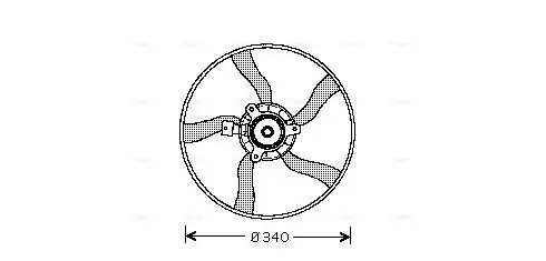 Lüfter, Motorkühlung 12 V AVA QUALITY COOLING CN7532