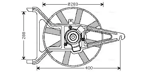 Lüfter, Motorkühlung 12 V AVA QUALITY COOLING CN7539 Bild Lüfter, Motorkühlung 12 V AVA QUALITY COOLING CN7539