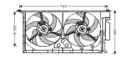 Lüfter, Motorkühlung 12 V AVA QUALITY COOLING PE7538