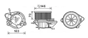 Innenraumgebläse 12 V AVA QUALITY COOLING CN8295