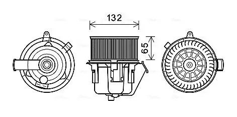 Innenraumgebläse 12 V AVA QUALITY COOLING CN8297 Bild Innenraumgebläse 12 V AVA QUALITY COOLING CN8297