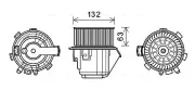 Innenraumgebläse 12 V AVA QUALITY COOLING CN8298