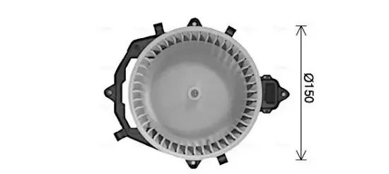Innenraumgebläse 12 V AVA QUALITY COOLING CN8316 Bild Innenraumgebläse 12 V AVA QUALITY COOLING CN8316