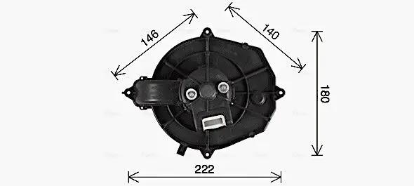 Innenraumgebläse 12 V AVA QUALITY COOLING CN8335