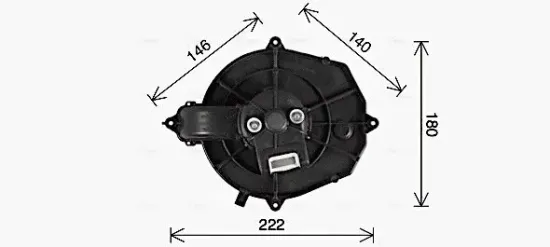 Innenraumgebläse 12 V AVA QUALITY COOLING CN8335 Bild Innenraumgebläse 12 V AVA QUALITY COOLING CN8335