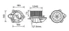 Innenraumgebläse 12 V AVA QUALITY COOLING CN8510