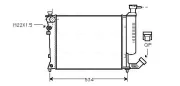 Kühler, Motorkühlung AVA QUALITY COOLING CNA2059