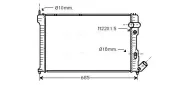 Kühler, Motorkühlung AVA QUALITY COOLING CNA2071