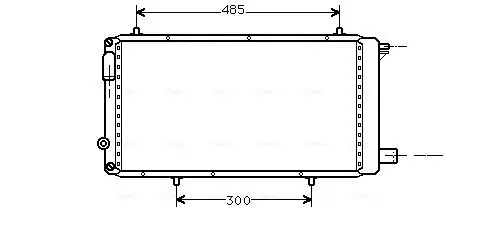 Kühler, Motorkühlung AVA QUALITY COOLING CNA2073 Bild Kühler, Motorkühlung AVA QUALITY COOLING CNA2073