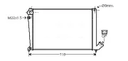 Kühler, Motorkühlung AVA QUALITY COOLING CNA2106