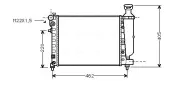 Kühler, Motorkühlung AVA QUALITY COOLING CNA2115