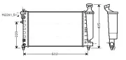Kühler, Motorkühlung AVA QUALITY COOLING CNA2119
