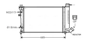 Kühler, Motorkühlung AVA QUALITY COOLING CNA2136