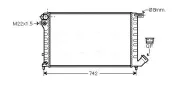 Kühler, Motorkühlung AVA QUALITY COOLING CNA2159