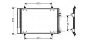 Kondensator, Klimaanlage AVA QUALITY COOLING CNA5231D