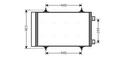 Kondensator, Klimaanlage AVA QUALITY COOLING CNA5263D