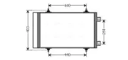 Kondensator, Klimaanlage AVA QUALITY COOLING CNA5263D