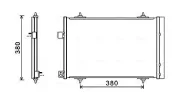 Kondensator, Klimaanlage AVA QUALITY COOLING CNA5274D