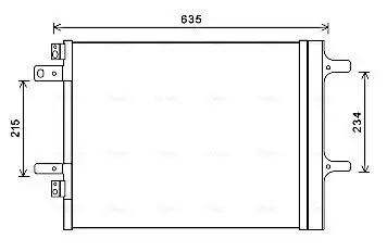 Kondensator, Klimaanlage AVA QUALITY COOLING CNA5308D