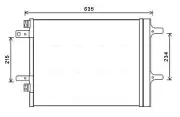 Kondensator, Klimaanlage AVA QUALITY COOLING CNA5308D