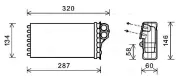 Wärmetauscher, Innenraumheizung AVA QUALITY COOLING CNA6279