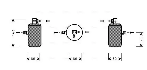 Wärmetauscher, Innenraumheizung AVA QUALITY COOLING CNA6305 Bild Wärmetauscher, Innenraumheizung AVA QUALITY COOLING CNA6305