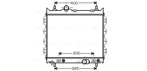 Kühler, Motorkühlung AVA QUALITY COOLING CR2072