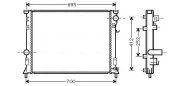 Kühler, Motorkühlung AVA QUALITY COOLING CR2097