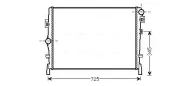 Kühler, Motorkühlung AVA QUALITY COOLING CR2105