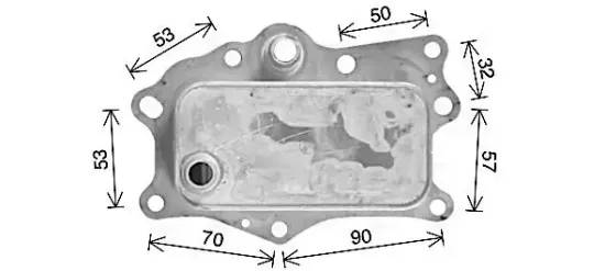 Ölkühler, Motoröl AVA QUALITY COOLING CR3143 Bild Ölkühler, Motoröl AVA QUALITY COOLING CR3143