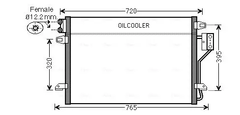 Kondensator, Klimaanlage AVA QUALITY COOLING CR5106