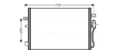 Kondensator, Klimaanlage AVA QUALITY COOLING CR5139