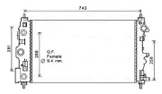 Kühler, Motorkühlung AVA Clever Choice CT2046