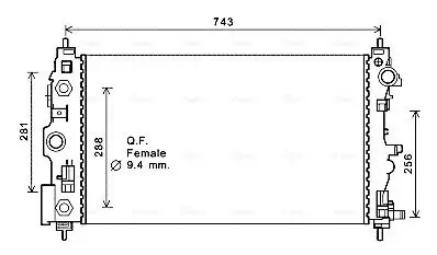 Kühler, Motorkühlung AVA Clever Choice CT2046 Bild Kühler, Motorkühlung AVA Clever Choice CT2046