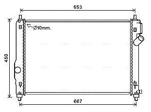 Kühler, Motorkühlung AVA QUALITY COOLING CT2064 Bild Kühler, Motorkühlung AVA QUALITY COOLING CT2064