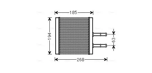 Wärmetauscher, Innenraumheizung AVA QUALITY COOLING CTA6042