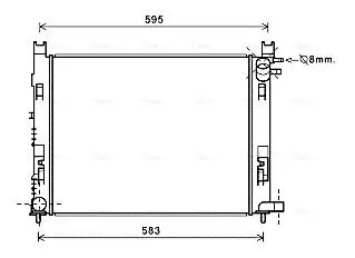 Kühler, Motorkühlung AVA QUALITY COOLING DAA2007 Bild Kühler, Motorkühlung AVA QUALITY COOLING DAA2007