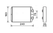 Wärmetauscher, Innenraumheizung AVA QUALITY COOLING DAA6014