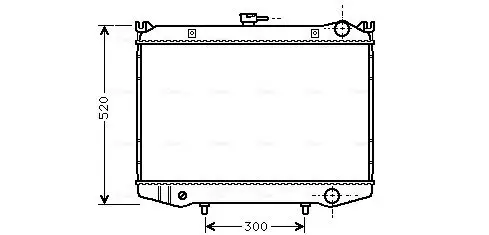 Kühler, Motorkühlung AVA QUALITY COOLING DN2064 Bild Kühler, Motorkühlung AVA QUALITY COOLING DN2064