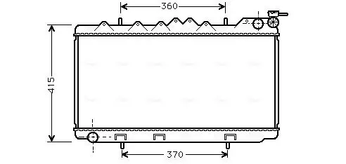 Kühler, Motorkühlung AVA Clever Choice DN2094 Bild Kühler, Motorkühlung AVA Clever Choice DN2094