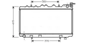 Kühler, Motorkühlung AVA Clever Choice DN2135