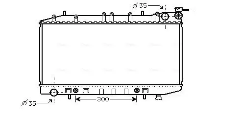 Kühler, Motorkühlung AVA Clever Choice DN2203