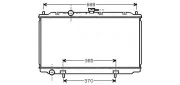 Kühler, Motorkühlung AVA QUALITY COOLING DNA2215