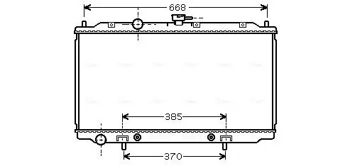Kühler, Motorkühlung AVA Clever Choice DN2219
